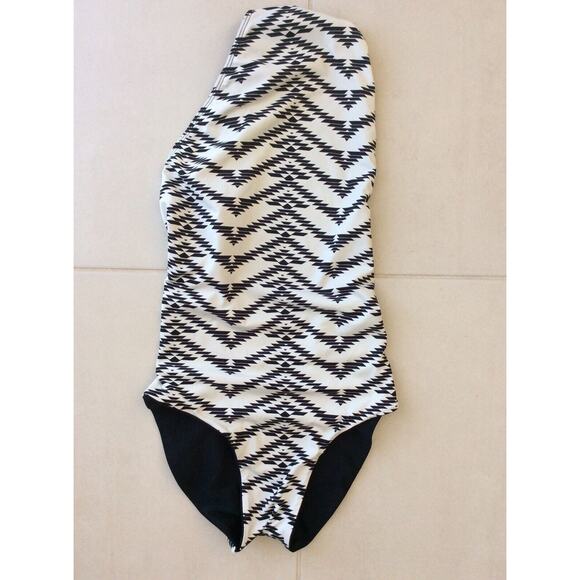 Khongboon Swimwear Swimsuit One Piece One Shoulder Print - Picture 1 of 8